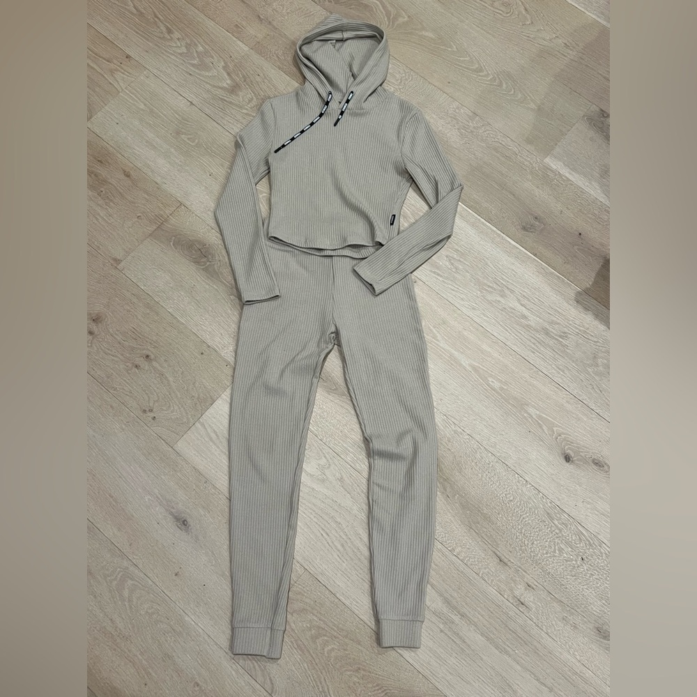Stronger- Tan Women's Hooded Jumpsuit